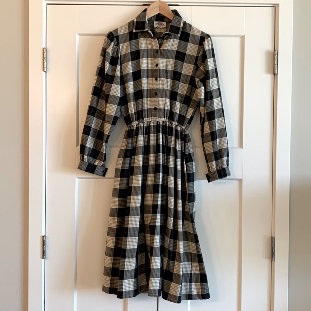Vintage Lanz Cotton Flannel Dress